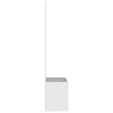 Tuin Privacy Screen 50 X 32 X 1 Koudgewalst Staal Wit