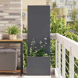 Tuin Privacy Screen 32 X 150 Cm Koudgewalst Staal Antraciet