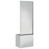 Tuin Privacy Screen Zilver 50 X 32 X 1 Roestvrij Staal