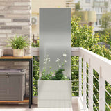 Tuin Privacy Screen Fretwerk Zilver 50 X 32 X 1 Gegalvaniseerd Staal
