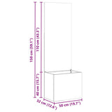 Tuin Privacy Screen Fretwerk Zilver 50 X 32 X 1 Gegalvaniseerd Staal