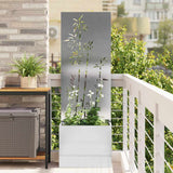 Tuin Privacy Screen Zilver 50 X 32 X 1 Roestvrij Staal