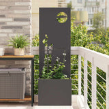 Tuin Privacy Screen 50 X 32 X 1 Koudgewalst Staal Zwart