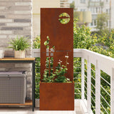 Tuin Privacy Screen Roestig 50 X 32 X 1 Cortenstaal