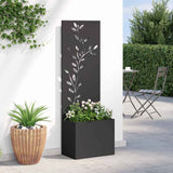 Tuin Privacy Screen Zwart 50 X 32 X 150 Cm Koudgewalst Staal Cortenstaal