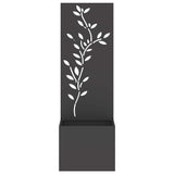 Tuin Privacy Screen Zwart 50 X 32 X 150 Cm Koudgewalst Staal Cortenstaal