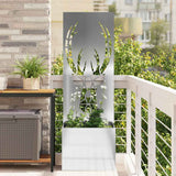 Tuin Privacy Screen Fretwerk Zilver 50 X 32 X 1 Gegalvaniseerd Staal
