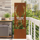 Tuin Privacy Screen Roestig 50 X 32 X 1 Cortenstaal