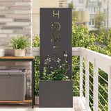 Tuin Privacy Screen 50 X 32 X 1 Koudgewalst Staal Zwart