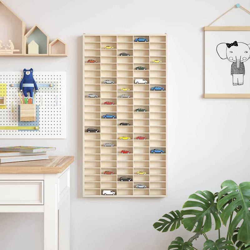 Houten Verzamelaarsvitrine Met 56 Vakken 40X4,5X60Cm