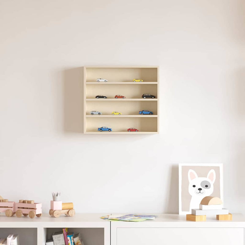 Houten Verzamelvitrine Met 6 Planken 40X8,5X55 Cm