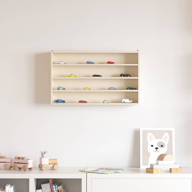 Houten Verzamelvitrine Met 6 Planken 40X8,5X55 Cm