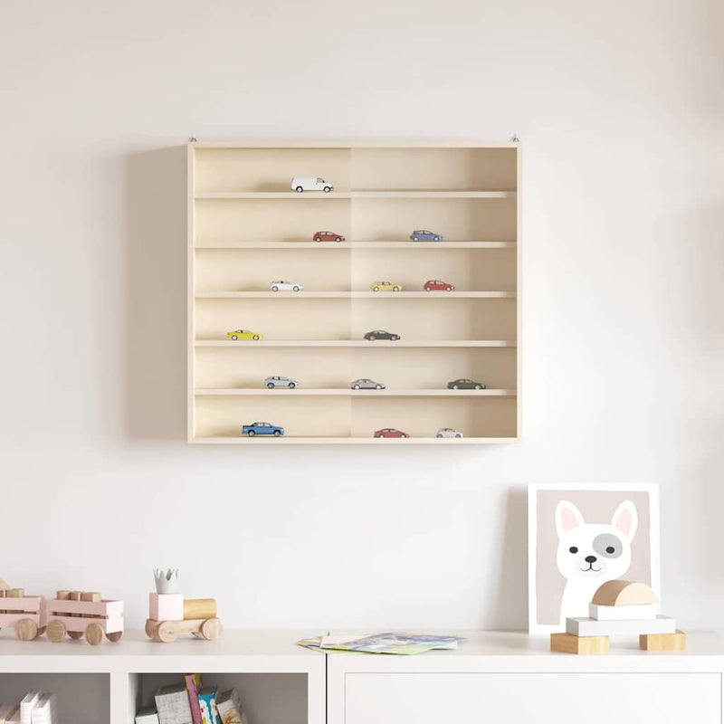 Houten Verzamelvitrine Met Deuren 100X8,5X37 Cm