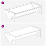 Voederbak Voor Vee 108 X 50 X 28 Cm Koudgewalst Staal