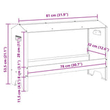 Kippen Voederbak 81 X 32 X 53,5 Cm Koudgewalst Staal
