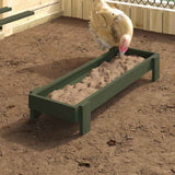 Kippen Voederbak 80 X 28 X 13.5 Cm Koudgewalst Staal