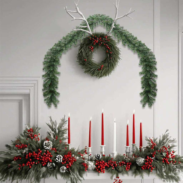Kerstkrans 2 Pcs Groen 20 M Pvc