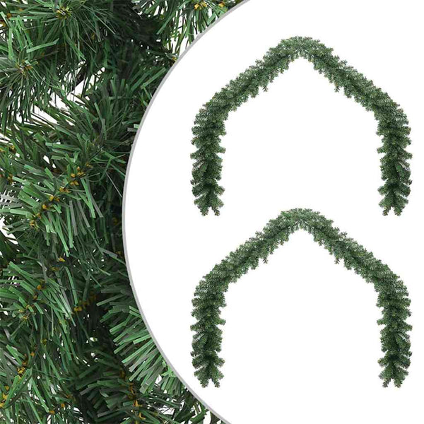 Kerstkrans 2 Pcs Groen 20 M Pvc