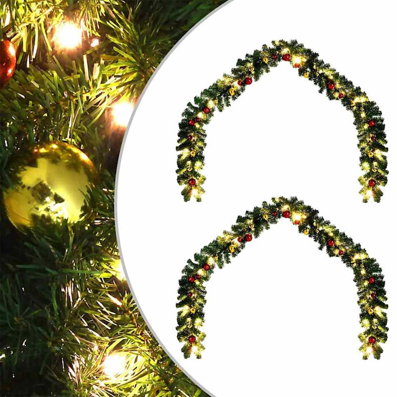 Kerstkrans 2 Pcs Groen 20 M Pvc