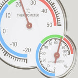 Thermo Hygrometer Wit 7,5 X 7,5 X 1,2 Cm Abs