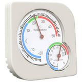Thermo Hygrometer Wit 7,5 X 7,5 X 1,2 Cm Abs
