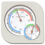Thermo Hygrometer Wit 7,5 X 7,5 X 1,2 Cm Abs