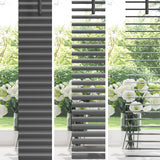Jaloezie 150 X 40 Cm 25 Mm Pvc Zilvergrijs