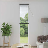 Jaloezie 150 X 40 Cm 25 Mm Pvc Zilvergrijs