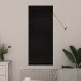 Jaloezie 150 X 40 Cm 25 Mm Pvc Zwart