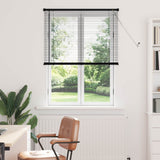 Jaloezie 150 X 40 Cm 25 Mm Pvc Zwart