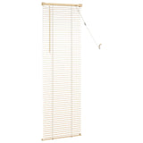 Jaloezie Met Patroon 150 X 40 Cm 25 Mm Pvc Lichtbruin