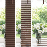Jaloezie Met Patroon 150 X 40 Cm 25 Mm Pvc Donkerbruin