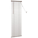 Jaloezie Met Patroon 150 X 40 Cm 25 Mm Pvc Donkerbruin
