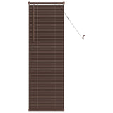 Jaloezie Met Patroon 150 X 40 Cm 25 Mm Pvc Donkerbruin