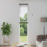 Jaloezie Met Patroon 150 X 40 Cm 25 Mm Pvc Donkerbruin