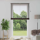 Jaloezie Met Patroon 150 X 40 Cm 25 Mm Pvc Donkerbruin