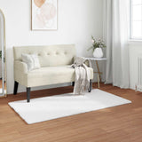 Antislip Vloerkleed Van Imitatie Konijnenbont Olite Wit