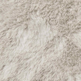 Antislip Vloerkleed Van Imitatie Konijnenbont Olite Beige