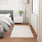 Antislip Vloerkleed Van Imitatie Konijnenbont Olite Crèmekleurig