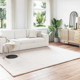 Antislip Vloerkleed Van Imitatie Konijnenbont Olite Crèmekleurig