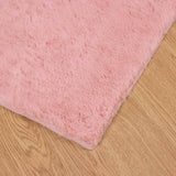 Antislip Vloerkleed Van Imitatie Konijnenbont Olite Roze