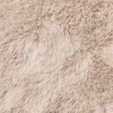 Antislip Vloerkleed Van Imitatie Konijnenbont Olite Taupe
