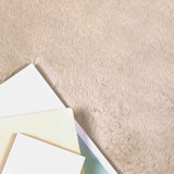 Antislip Vloerkleed Van Imitatie Konijnenbont Olite Taupe