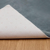 Antislip Vloerkleed Van Imitatie Konijnenbont Olite Antracietkleurig