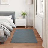 Antislip Vloerkleed Van Imitatie Konijnenbont Olite Antracietkleurig