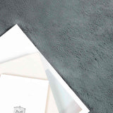 Antislip Vloerkleed Van Imitatie Konijnenbont Olite Antracietkleurig