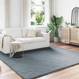 Antislip Vloerkleed Van Imitatie Konijnenbont Olite Antracietkleurig
