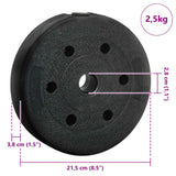 2-In-1 Halter Set 30Kg Zwart En Rood Cement En Ijzeren Zand