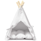 Dieren Teepee Met Kussen Wit 40 X 40 X 50 Cm Polyester