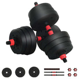 2-In-1 Halter-Barbell Set 20Kg 20Kg